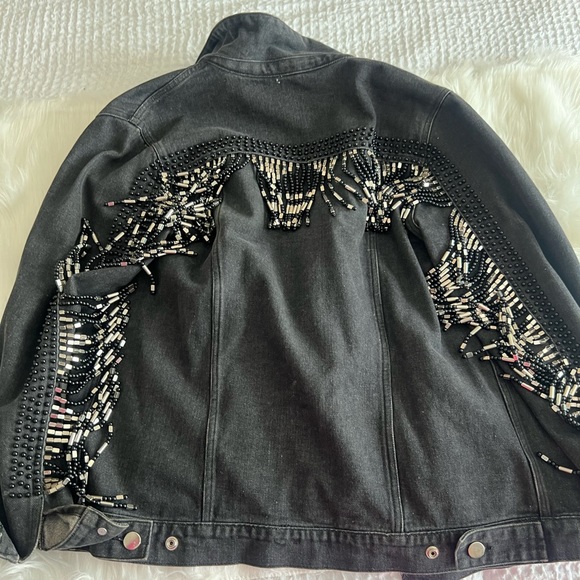 Fashion Nova Jackets & Coats Black Denim Jacket Fashion Nova